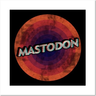 MASTODON - VINTAGE CIRCLE HALFTONE Posters and Art